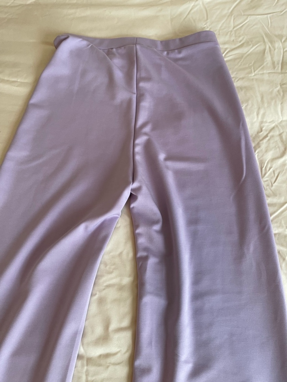 High Waist Lavender Flare Pants - Picture 5 of 6